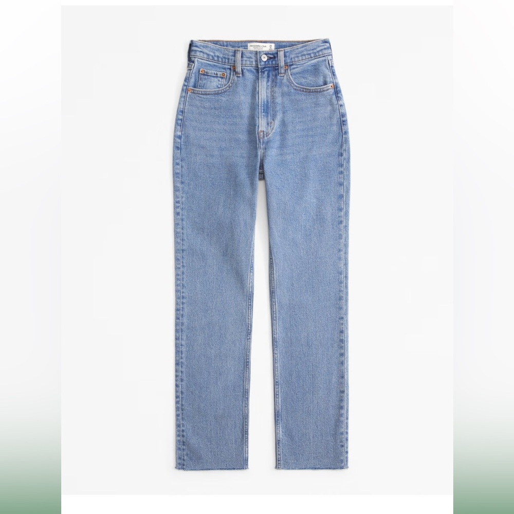Abercrombie Curve Love the ankle straight ultra high rise